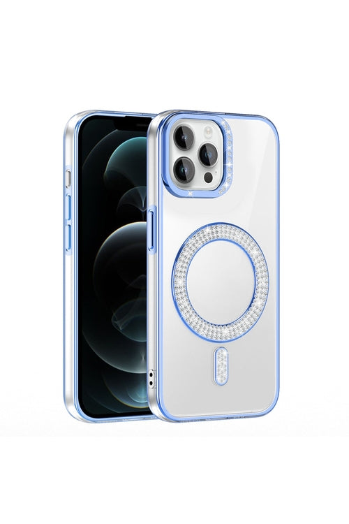 iPhone 12 Pro Case Karetta Diamond Stone Patterned Magsafelier Cover